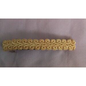 Vintage Cream Braided Hair Clip Barrette